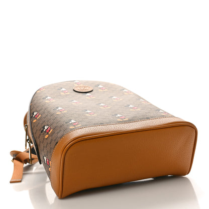 Gucci X DISNEY Mini Vintage GG Supreme Monogram Mickey Mouse Small Dome Backpack Beige Vintage Sun Oil 4 of 10