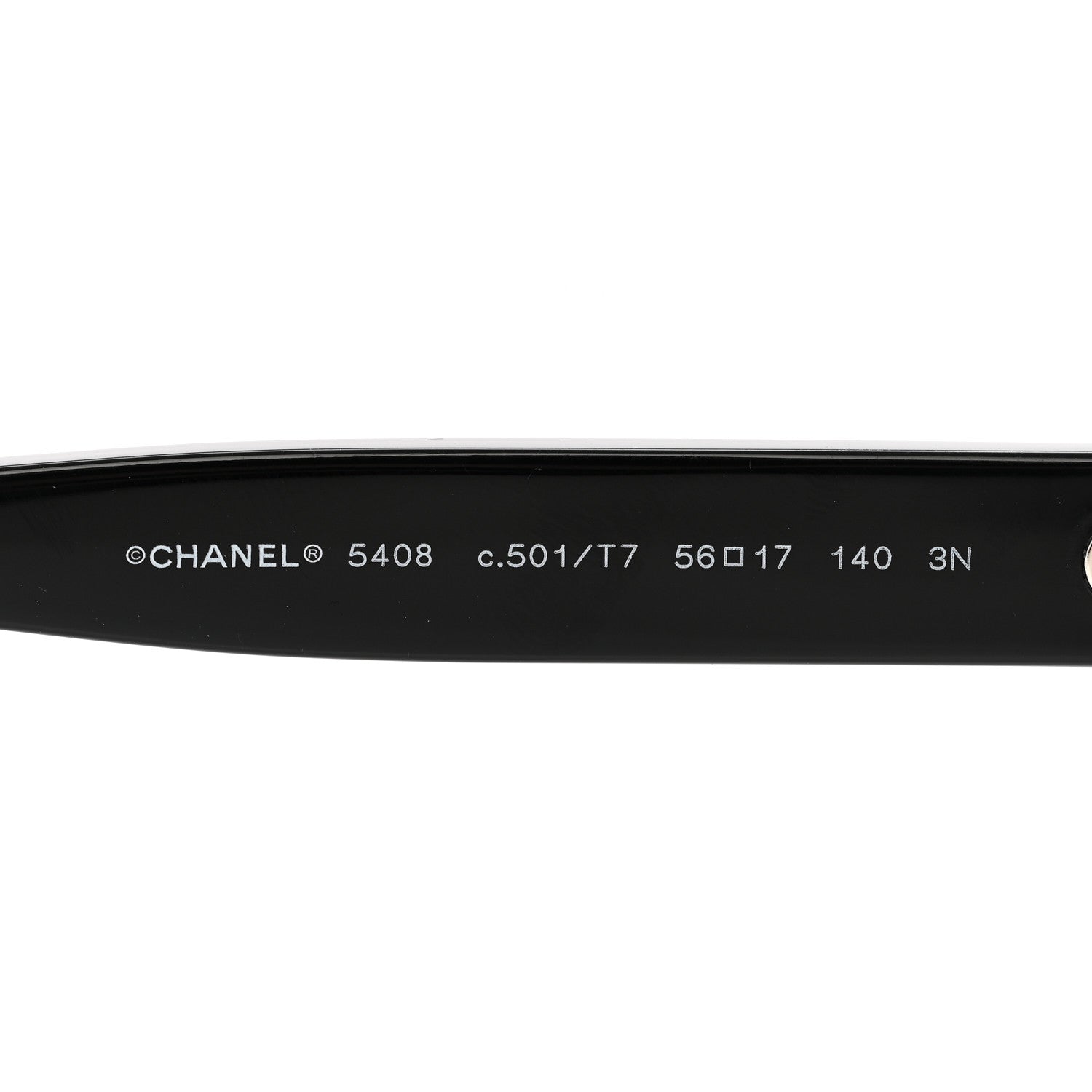 Chanel Acetate Polarized Square Sunglasses 5408 Black 5 of 9