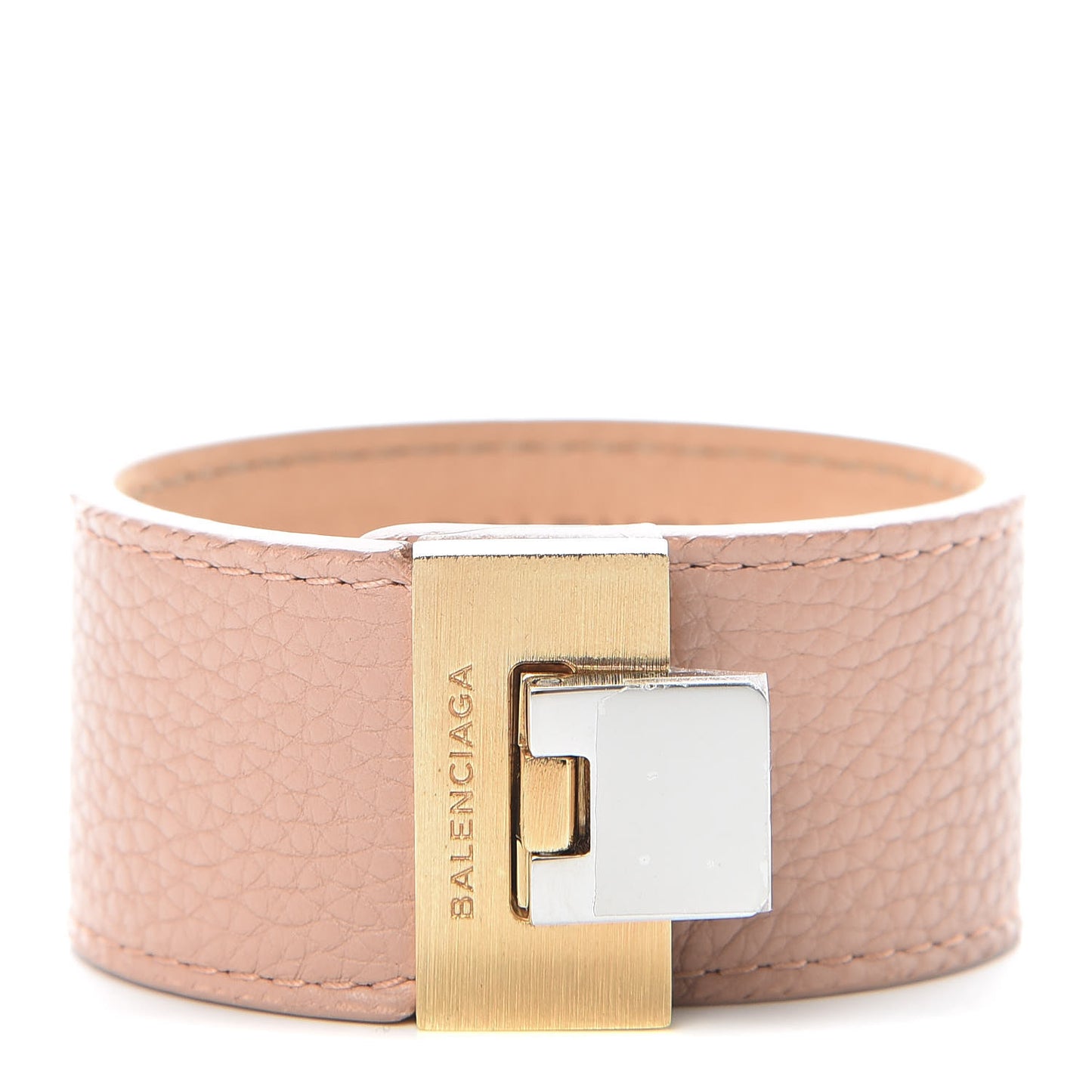 Veau Le Dix Buckle Bracelet Bois De Rose