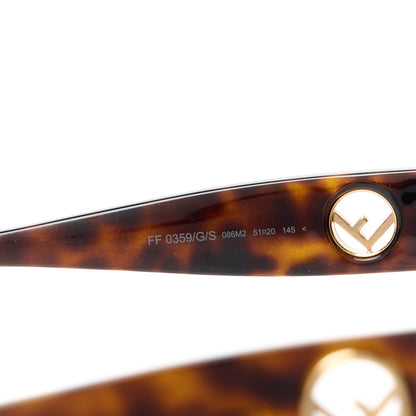 Fendi Acetate F is FF Cat Eye Sunglasses FF 0359/G/S Havana 5 of 8