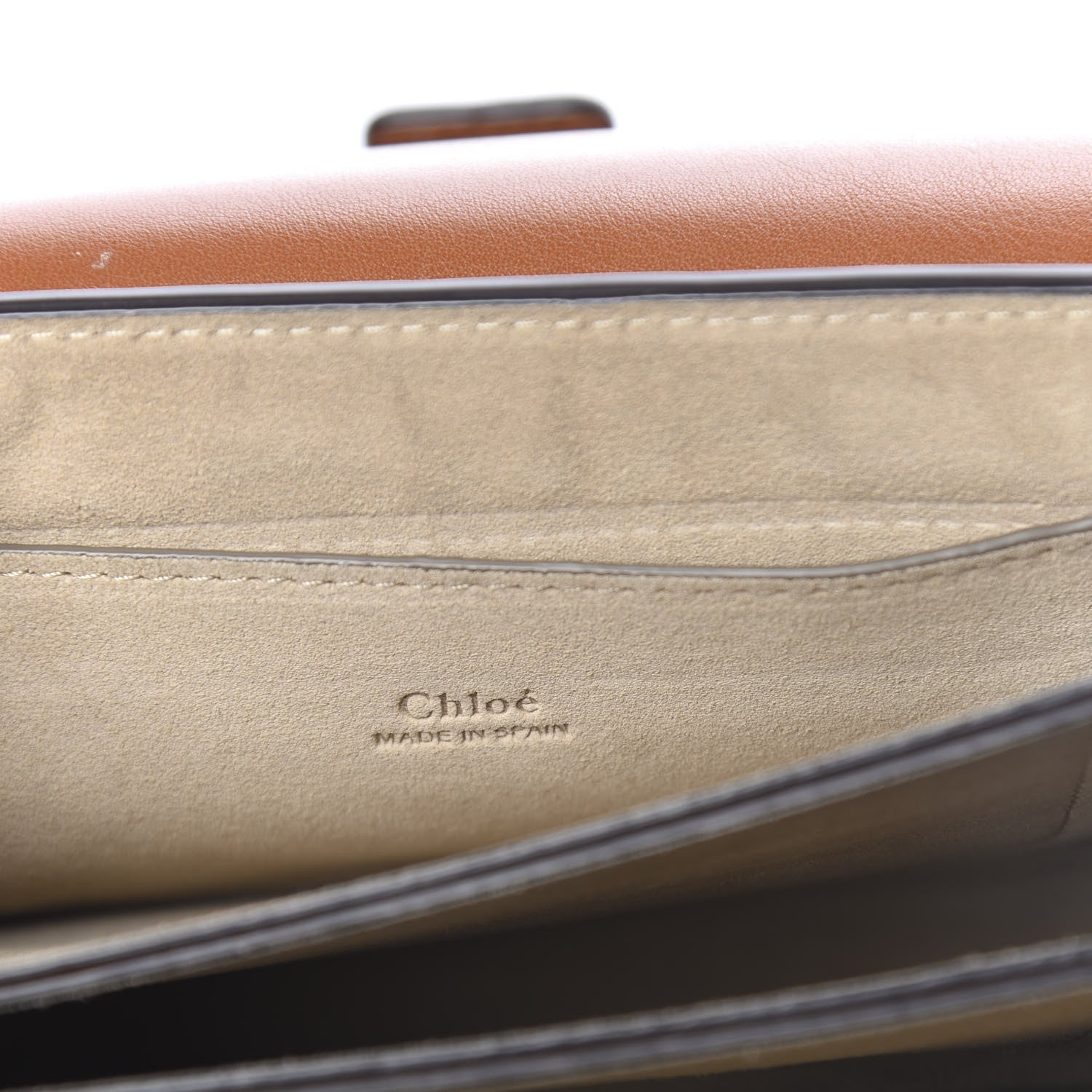 Chloe Suede Calfskin Small Faye Shoulder Bag Tobacco 6 of 11