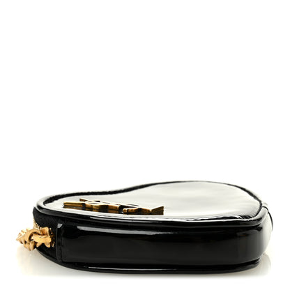 Saint Laurent Patent Heart Key Pouch Black 4 of 7