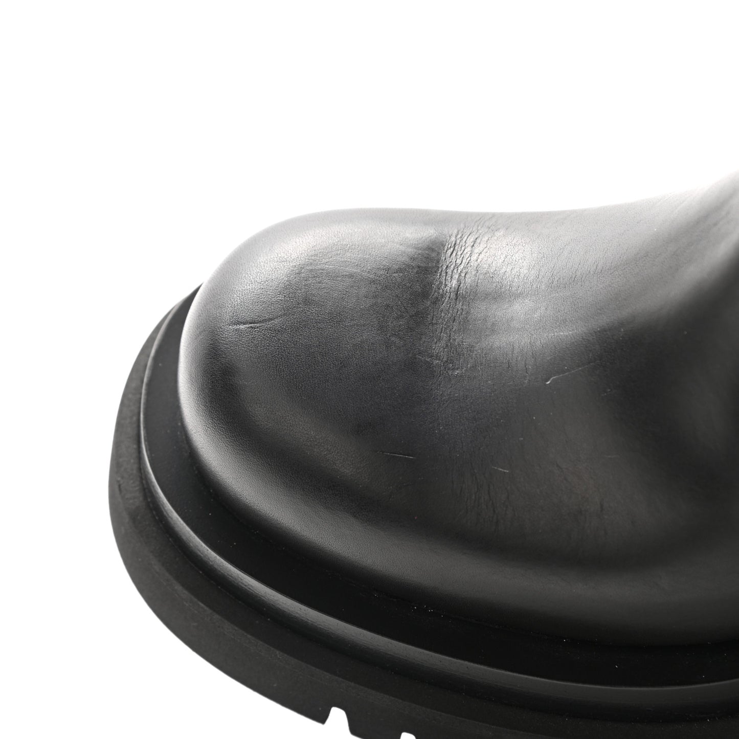 Calfskin The Lug Chelsea Boots 37.5 Black