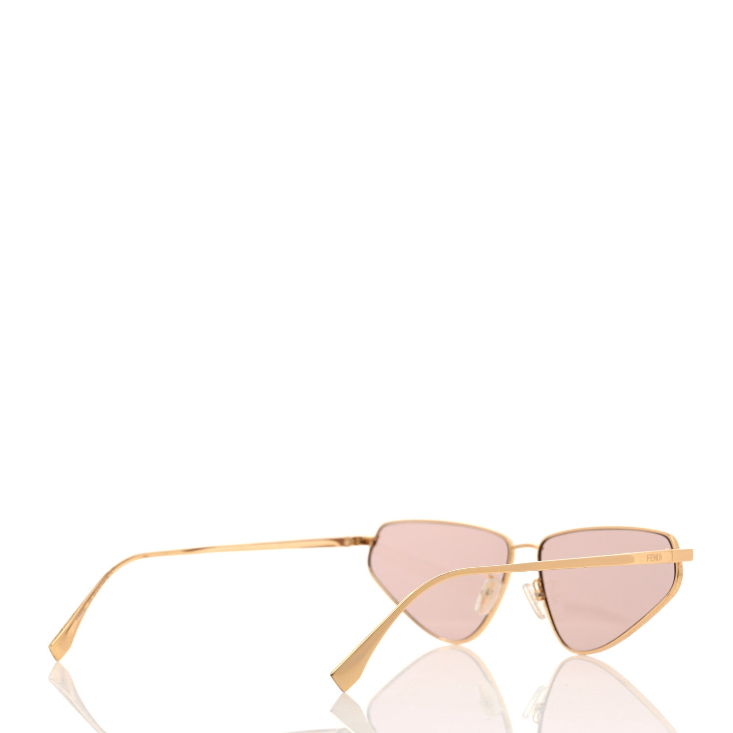 Fendi Metal Cat Eye Sunglasses FE40068U Gold 4 of 6