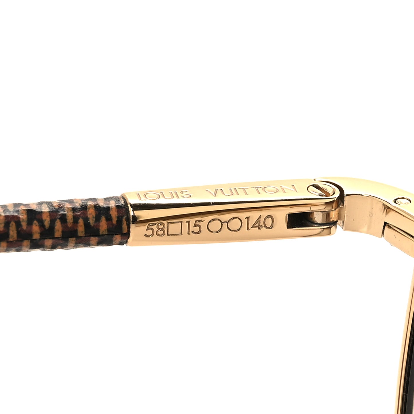 Damier Ebene Conspiration Pilote Aviator Sunglasses Z0202U Gold