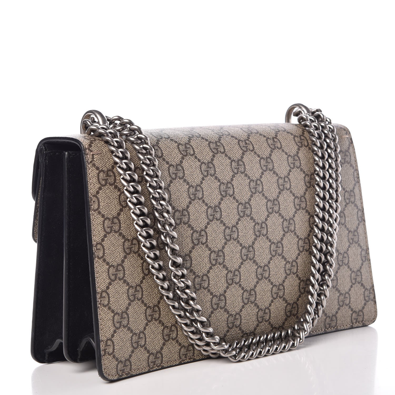 Gucci GG Supreme Monogram Small Dionysus Shoulder Bag Black 3 of 12