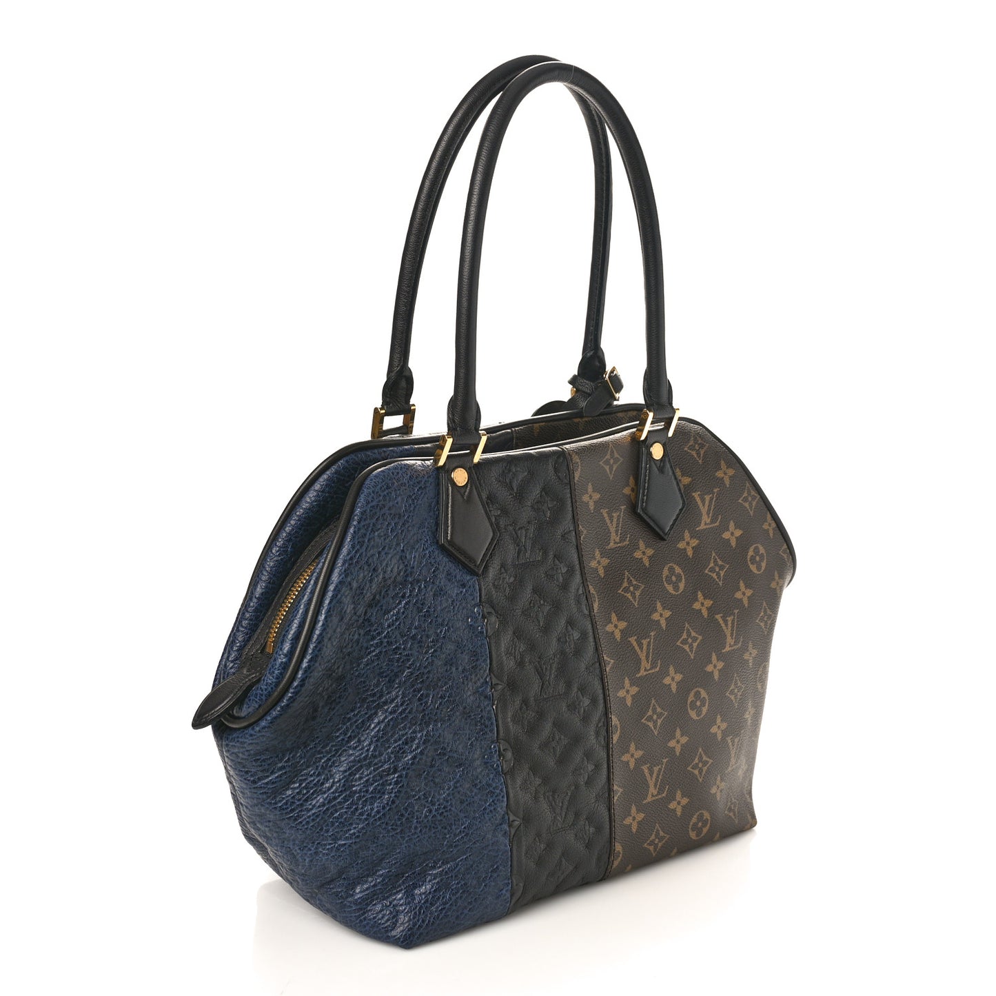 Monogram Stripes Medium Bag Marine