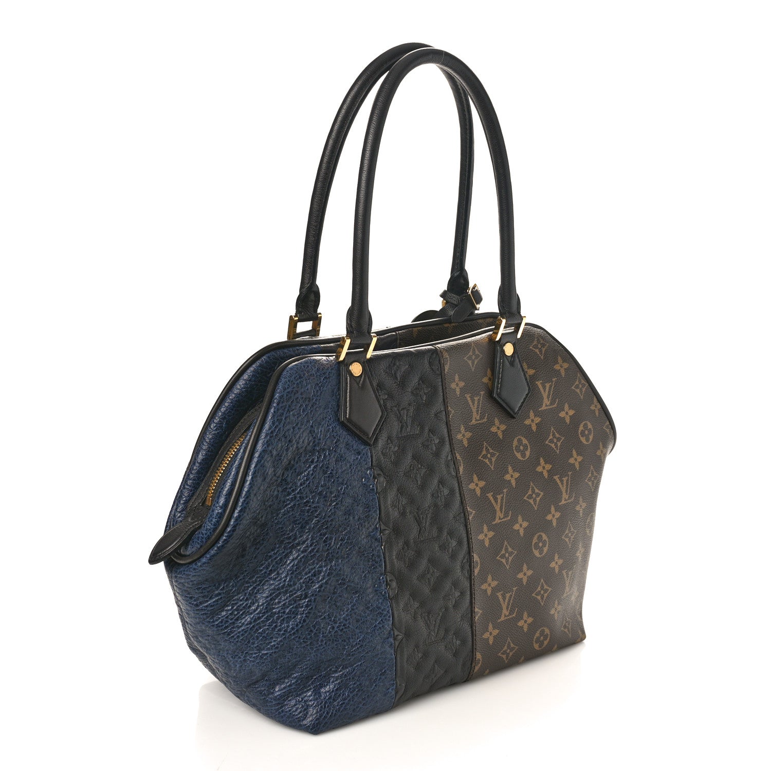 Louis Vuitton Monogram Stripes Medium Bag Marine 2 of 8