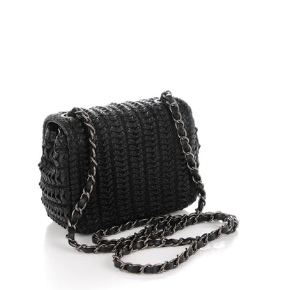 Chanel Lambskin Embroidered Mini Flap Black 3 of 8
