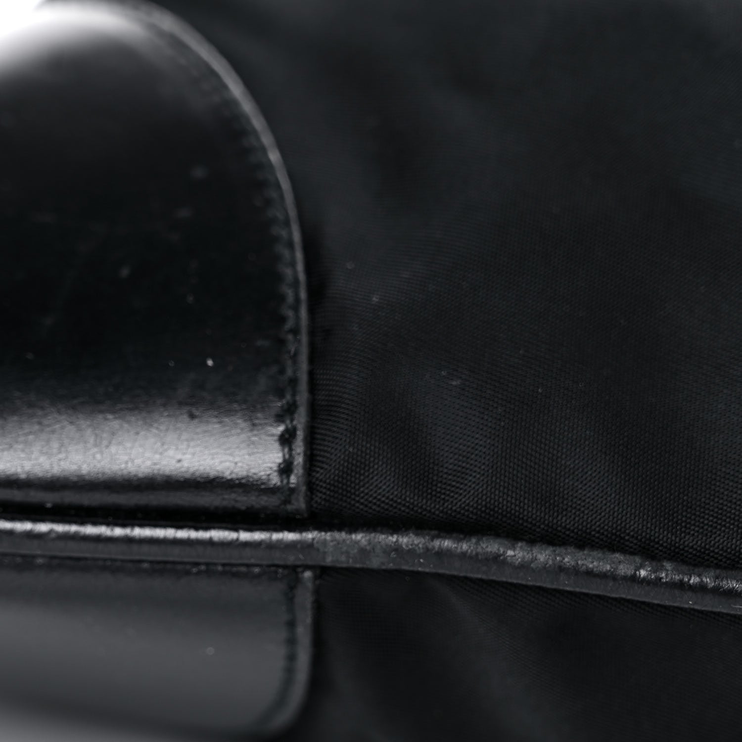 Prada Tessuto Nylon Soft Calf Tote Black 10 of 20