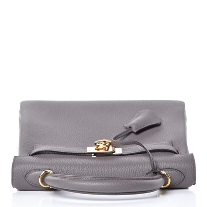 Hermes Togo Kelly Retourne 25 Etain 7 of 35