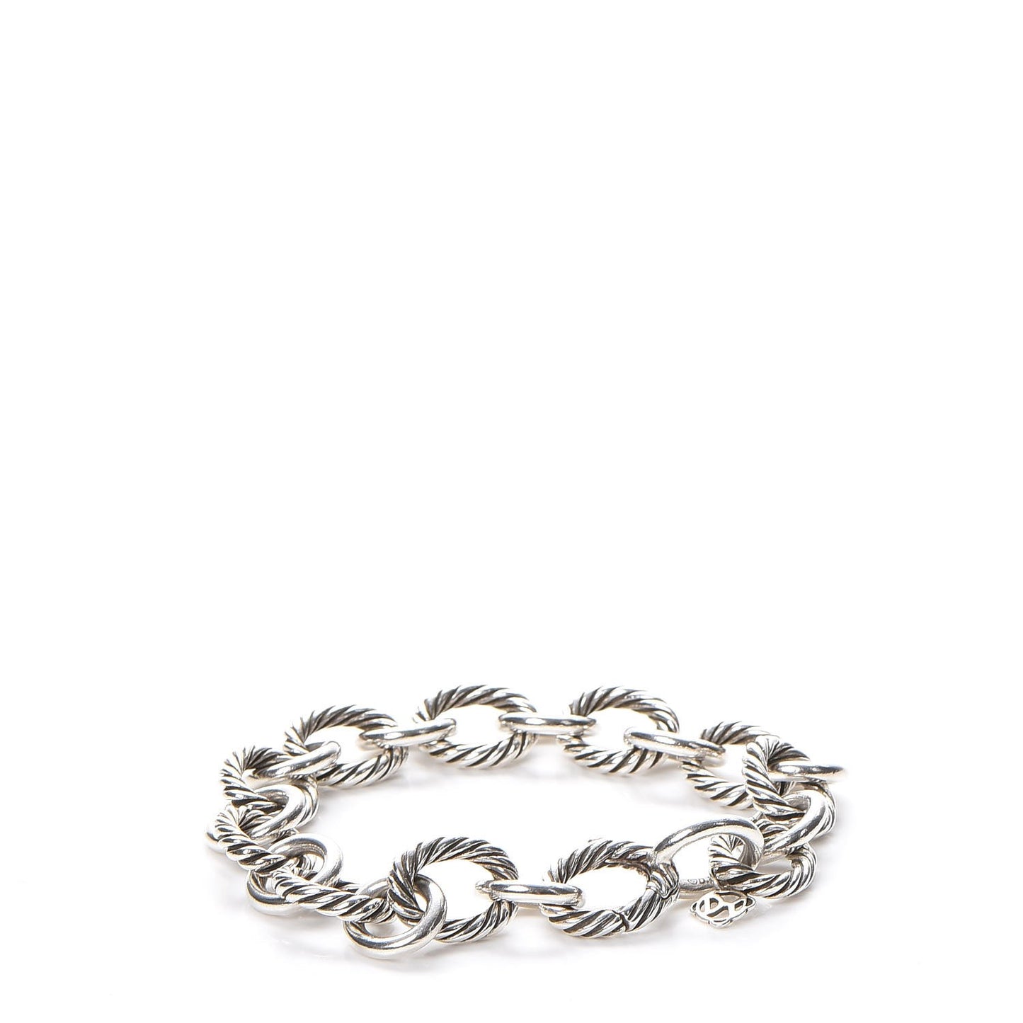 Sterling Silver 12mm Large Oval Link Bracelet
