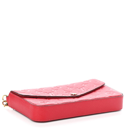 Louis Vuitton Empreinte Pochette Felicie Chain Wallet Scarlet 5 of 9