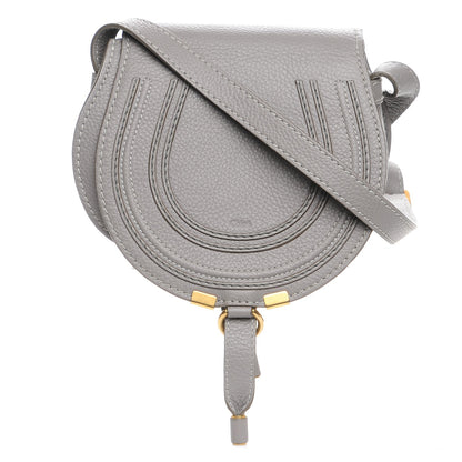 Chloe Calfskin Mini Marcie Round Crossbody Bag Cashmere Grey 1 of 7