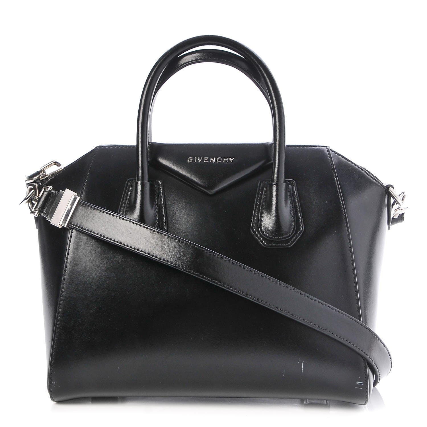Givenchy Shiny Lord Calfskin Small Antigona Black 1 of 9