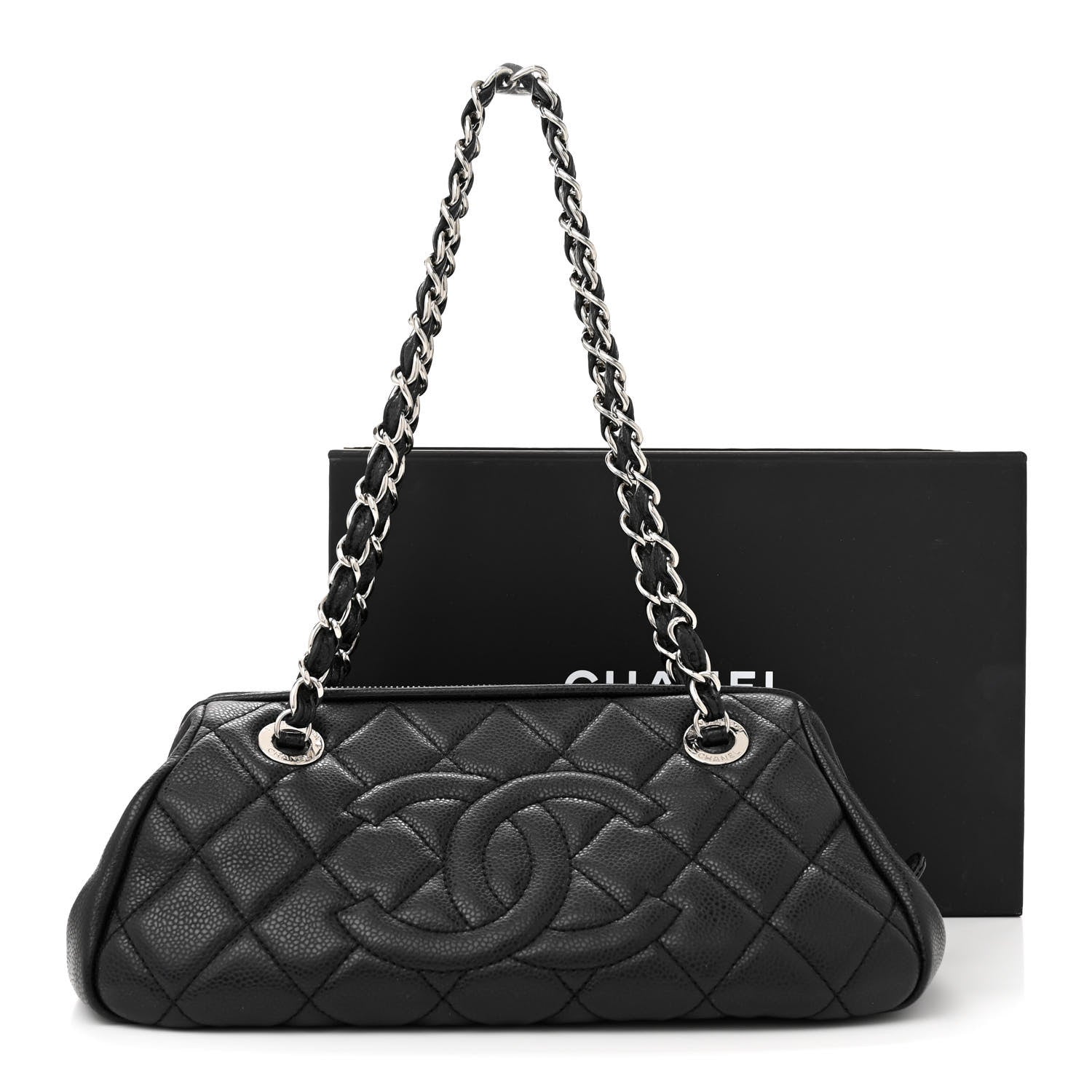 Chanel Caviar Quilted Timeless CC Shoulder Bag Black 12 of 12