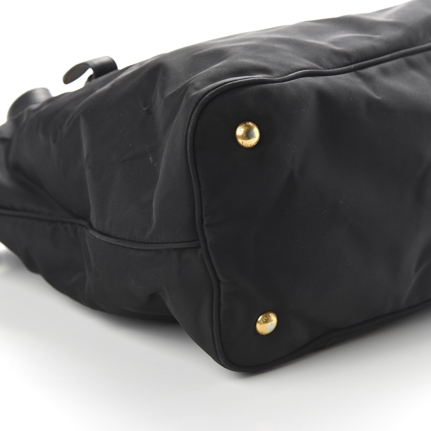 Prada Tessuto Nylon Soft Calf Tote Black 5 of 8