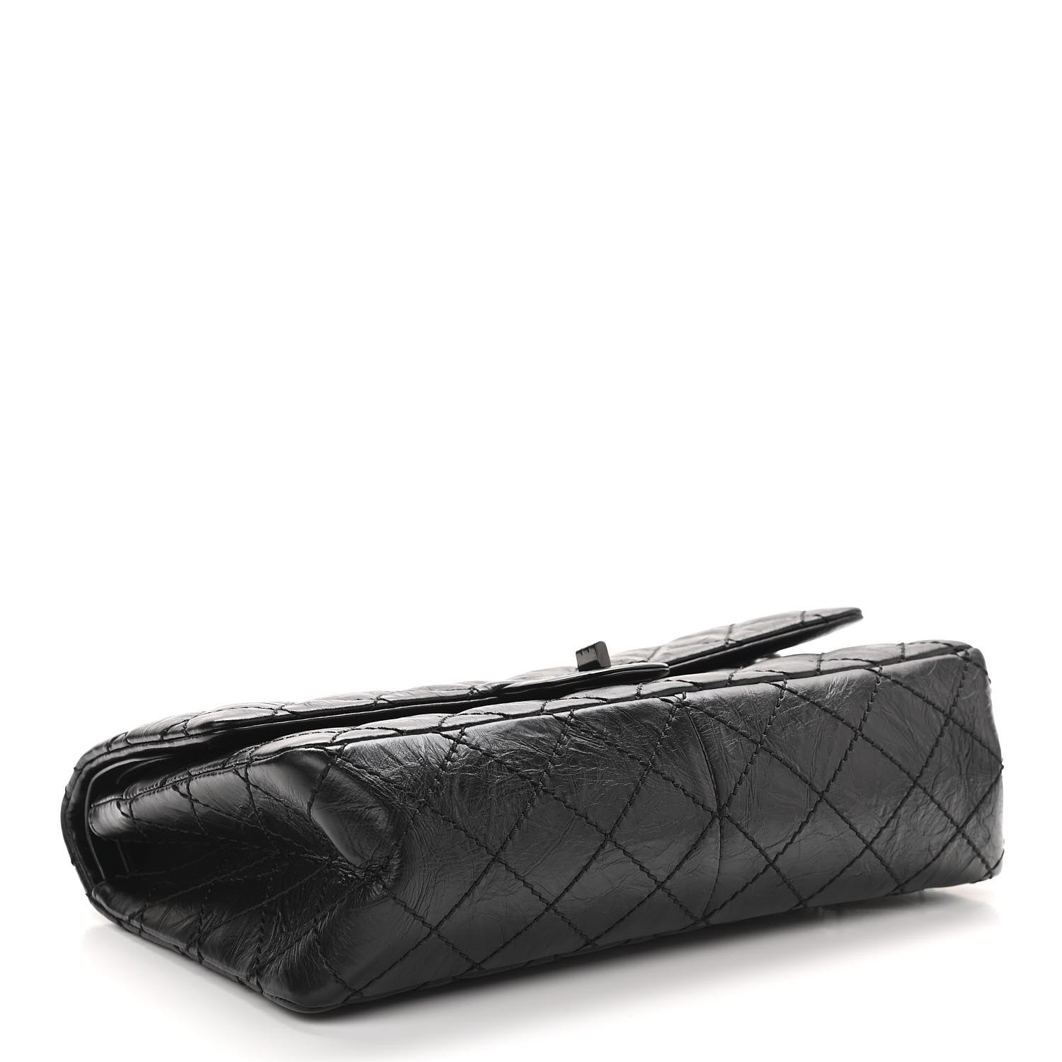 Chanel Aged Calfskin Quilted 2.55 Reissue 226 Flap So Black 4 of 11