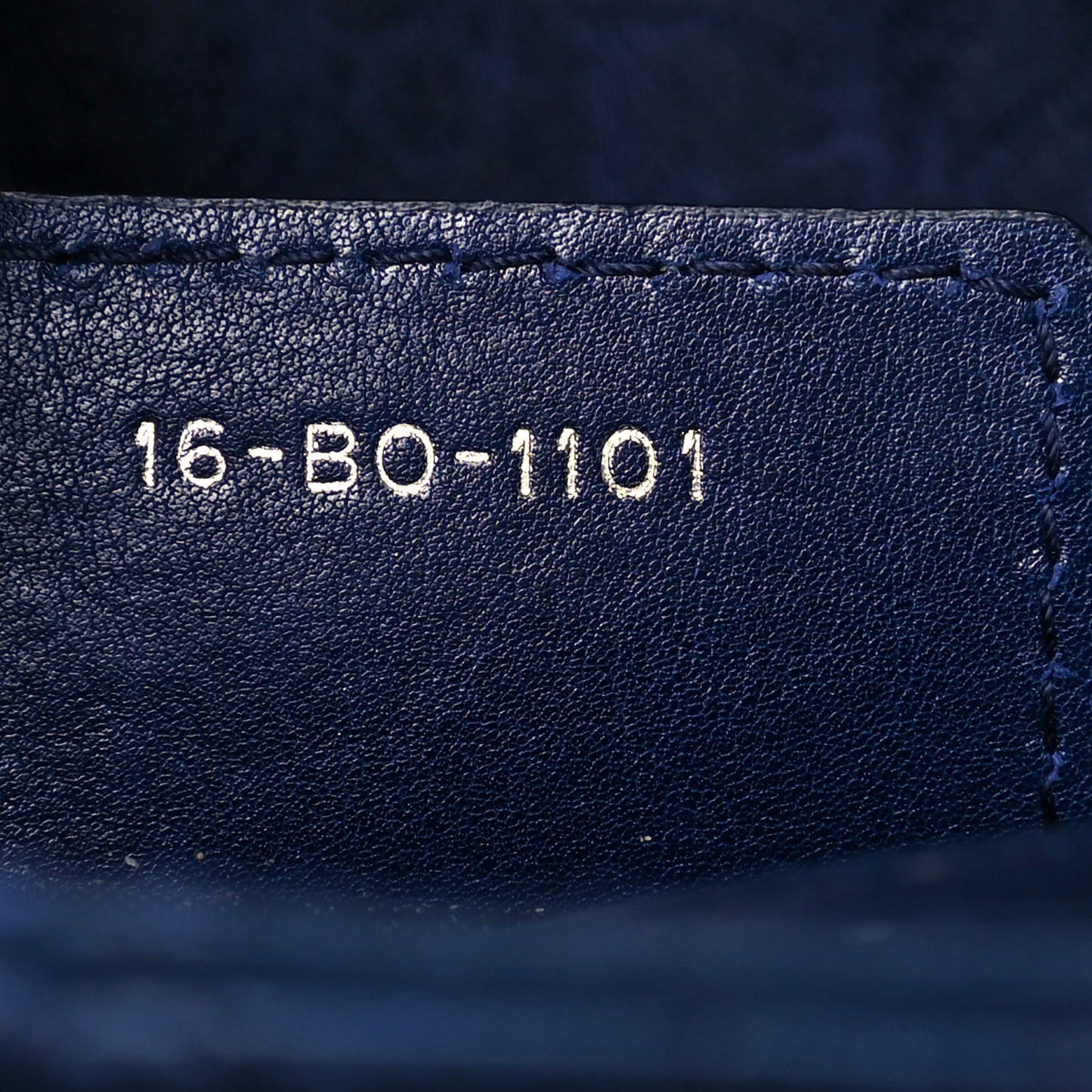 Lambskin Cannage Large Lady Dior Blue