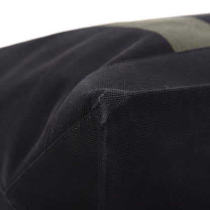 Saint Laurent Canvas Beach Shopping East West Tote Black 13 of 16