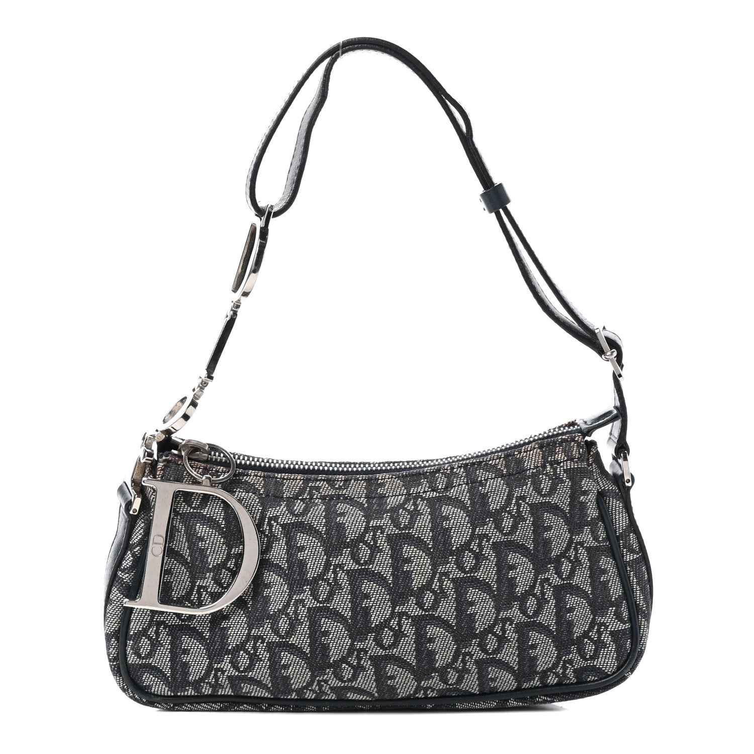 Christian Dior Monogram Shoulder Bag Blue 1 of 9