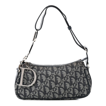 Christian Dior Monogram Shoulder Bag Blue 1 of 9