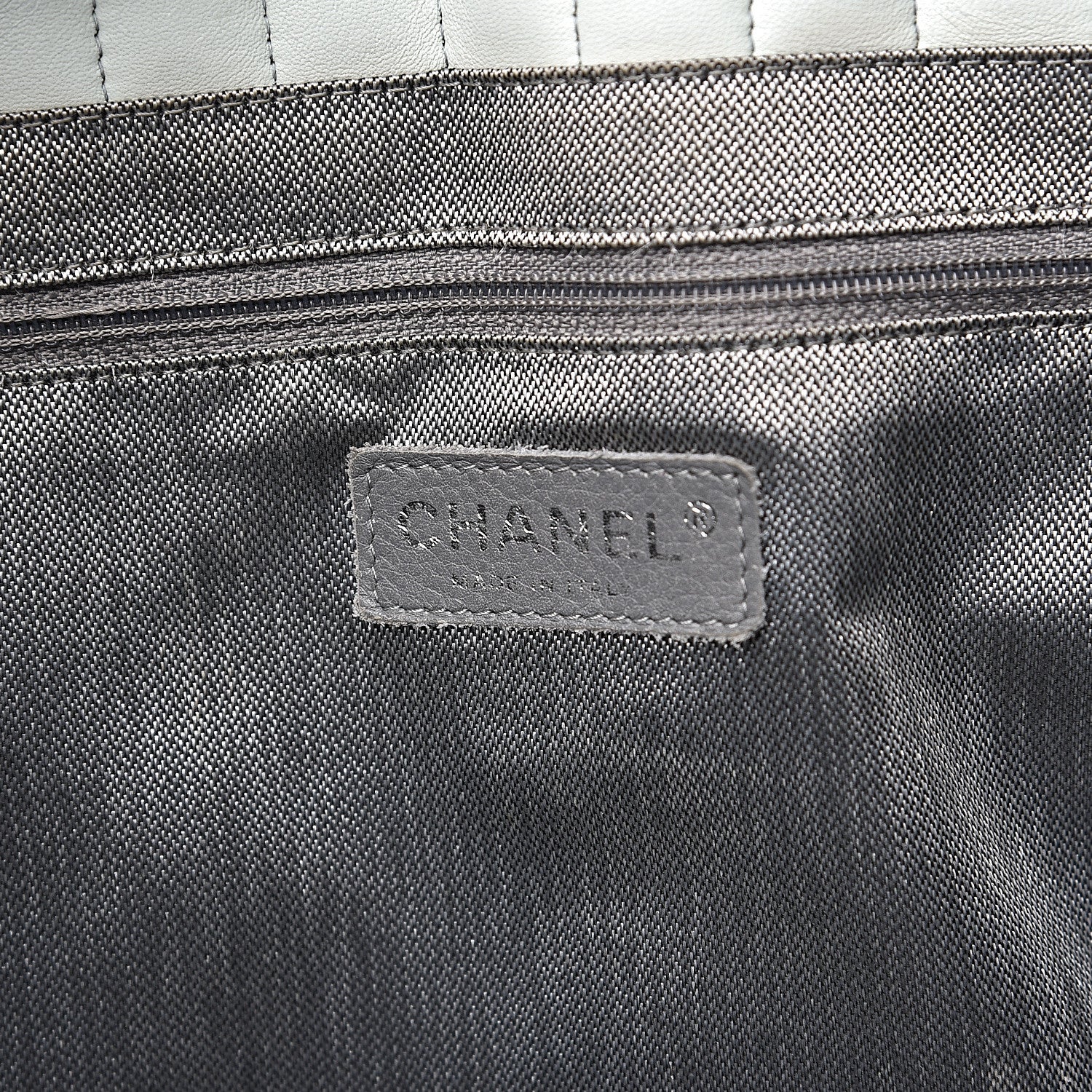 Chanel Lambskin Vertical Quilted Large Mademoiselle Tote Light Green 5 of 23