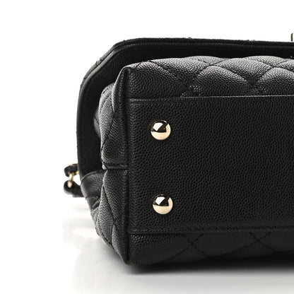 Chanel Caviar Quilted Mini Coco Handle Flap Black 8 of 9