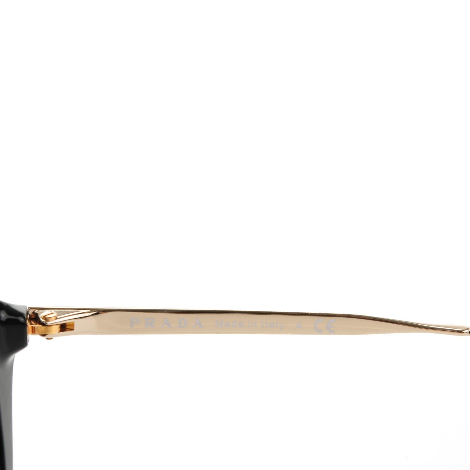Prada Acetate Metal Cinema Sunglasses SPR 12Q Black 5 of 5