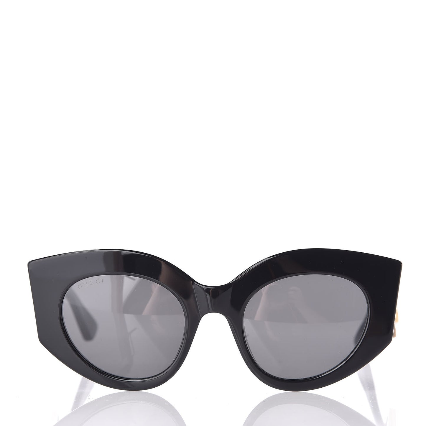 Acetate Oversized Rectangle Frame Web Sunglasses GG 0275/S Black