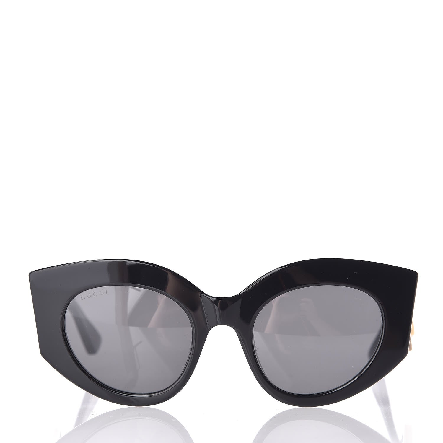 Gucci Acetate Oversized Rectangle Frame Web Sunglasses GG 0275/S Black 2 of 6