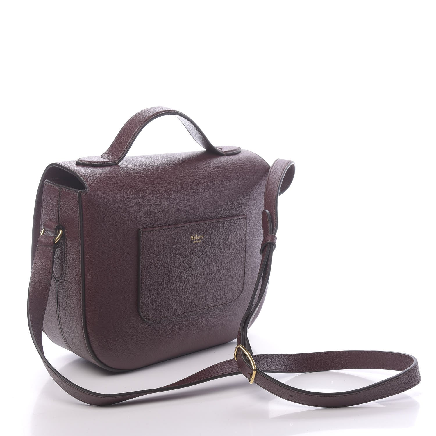 Mulberry Textured Goatskin Calfskin Tenby Shoulder Bag Burgundy 3 of 9
