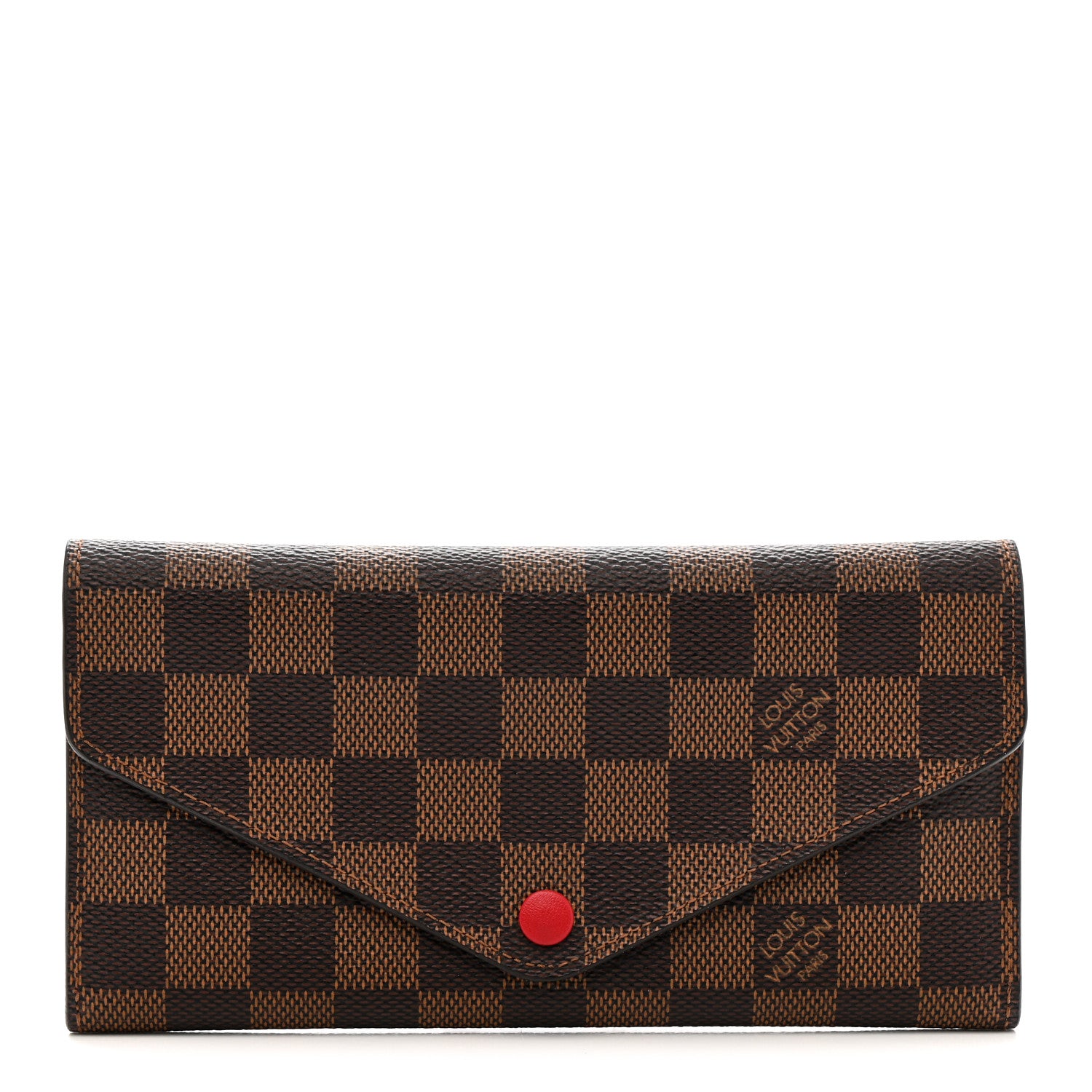 Louis Vuitton Damier Ebene Josephine Wallet Red 1 of 6