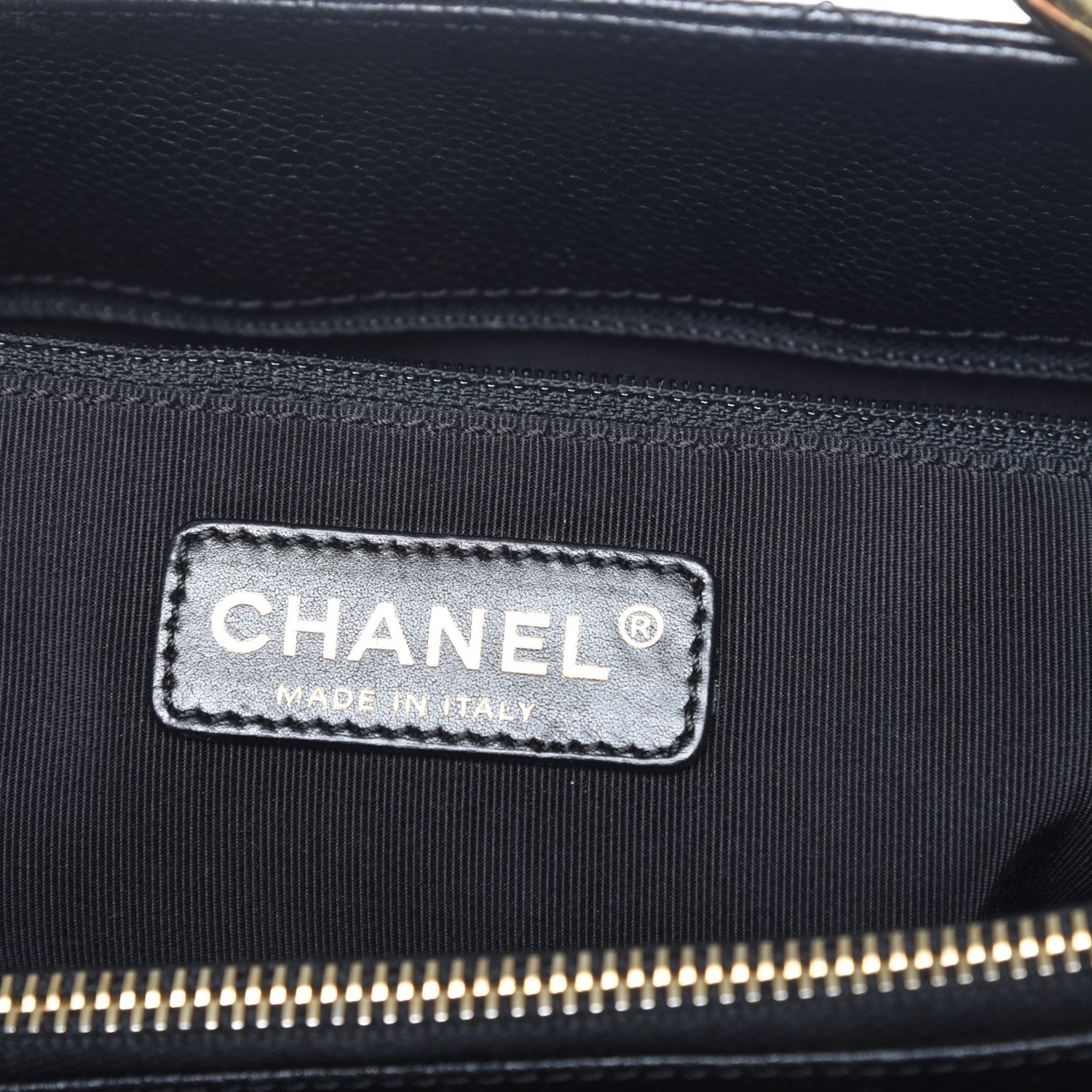 Chanel Caviar Quilted Grand Shopping Tote GST Black 6 of 10