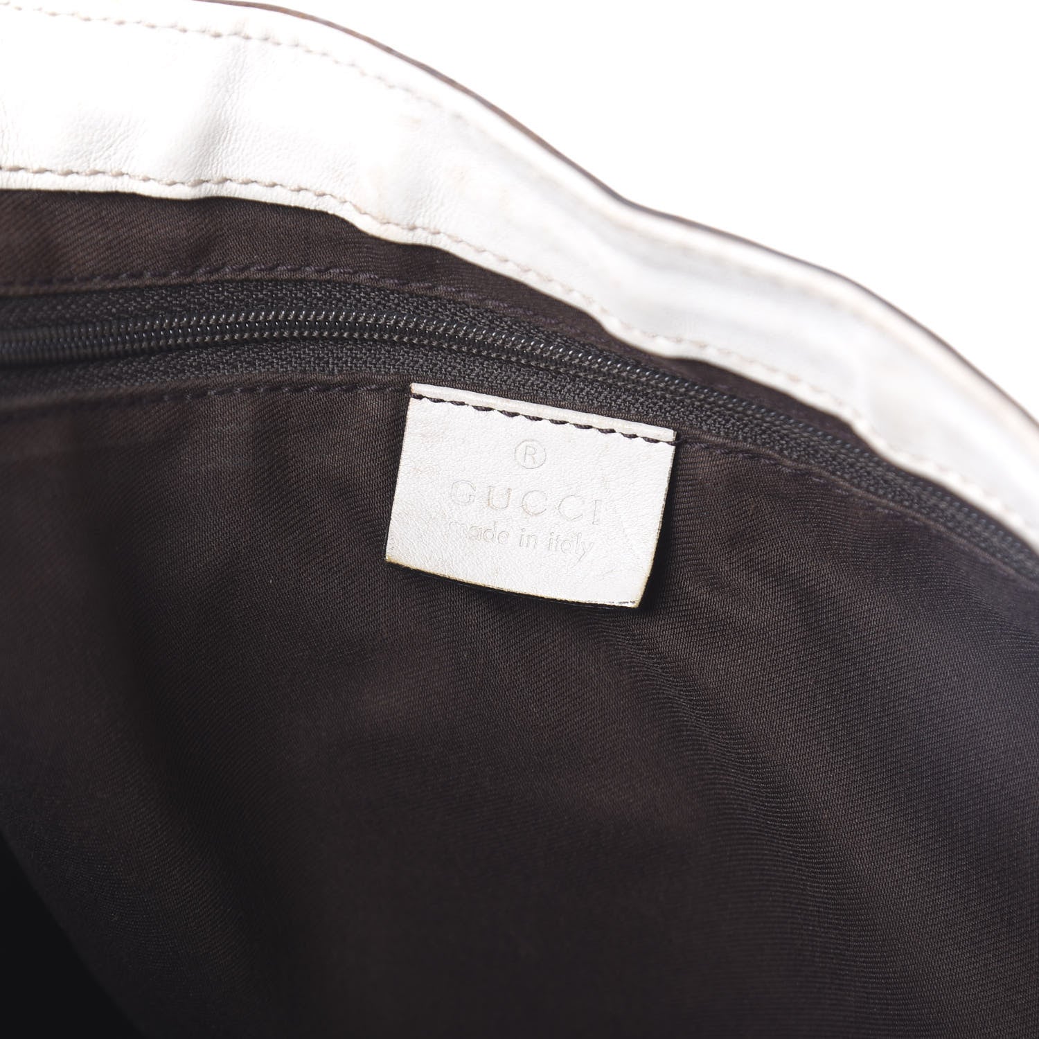 Gucci Monogram Large D Gold Ring Hobo Off White 8 of 12