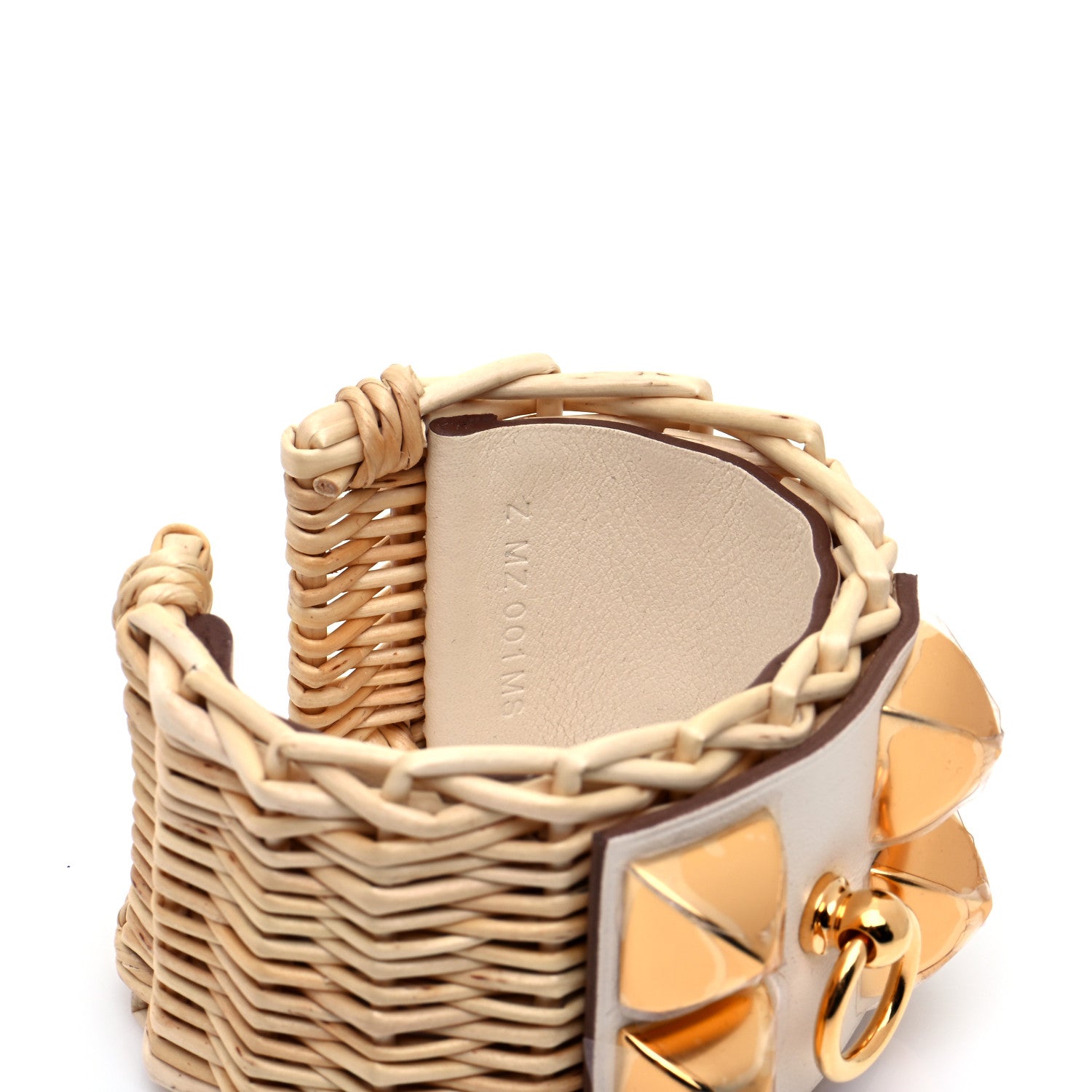 Hermes Barenia Osier Collier De Chien CDC Picnic Bracelet T2 Nata 6 of 8