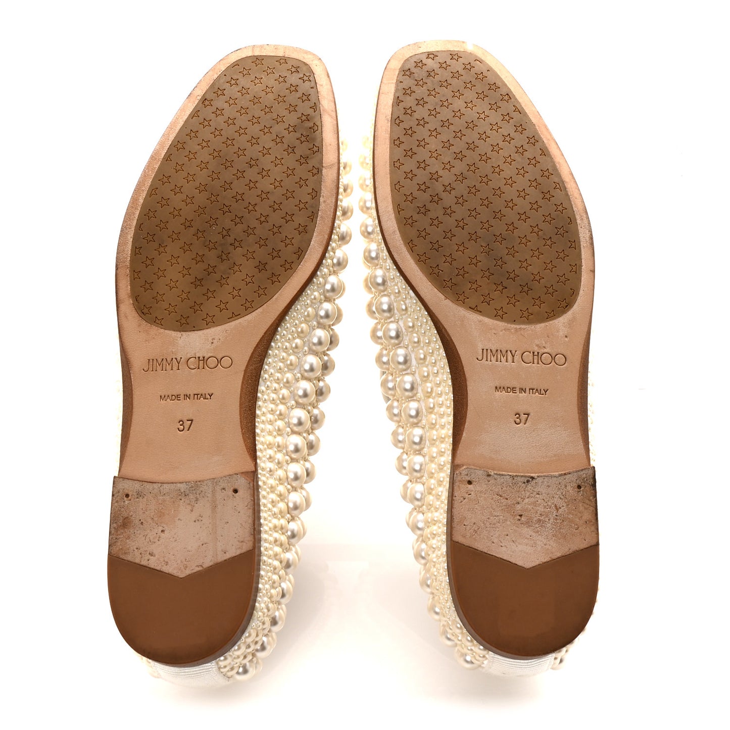 Pearl Satin Varsha Flats 37 White