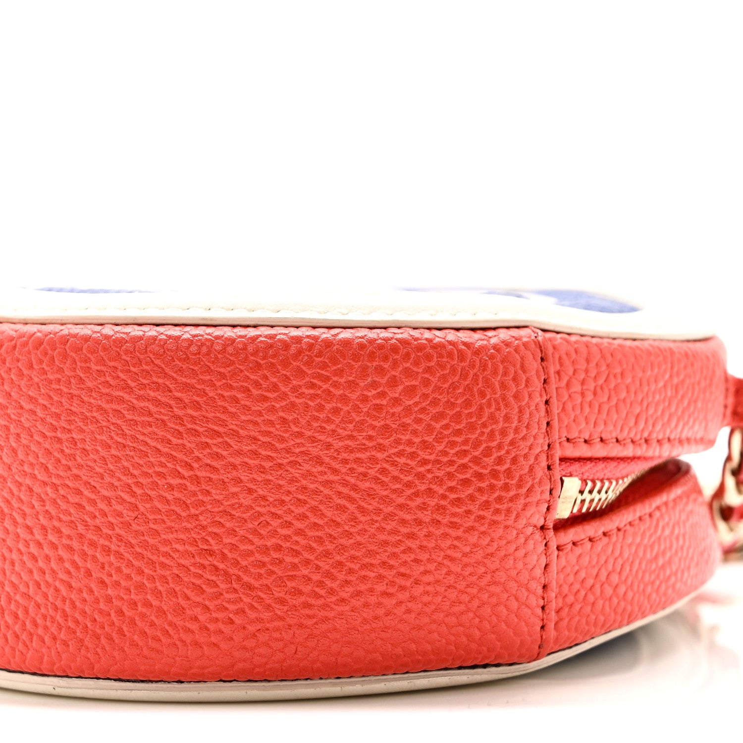 Chanel Caviar Quilted Round Filigree Crossbody Blue White Red 10 of 10
