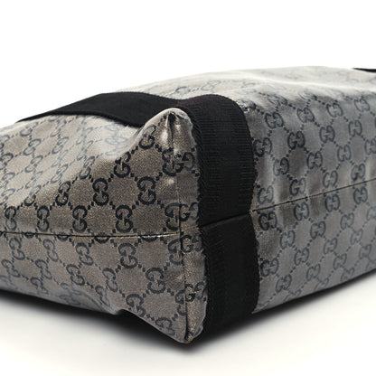 Gucci Crystal Monogram Medium Vertical Tote Black 9 of 12