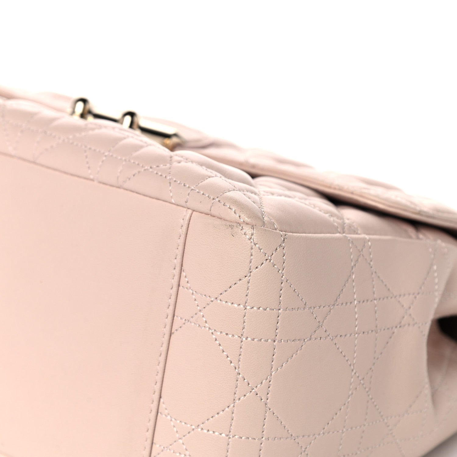 Christian Dior Lambskin Cannage Large Miss Dior Flap Rose Poudre 9 of 15