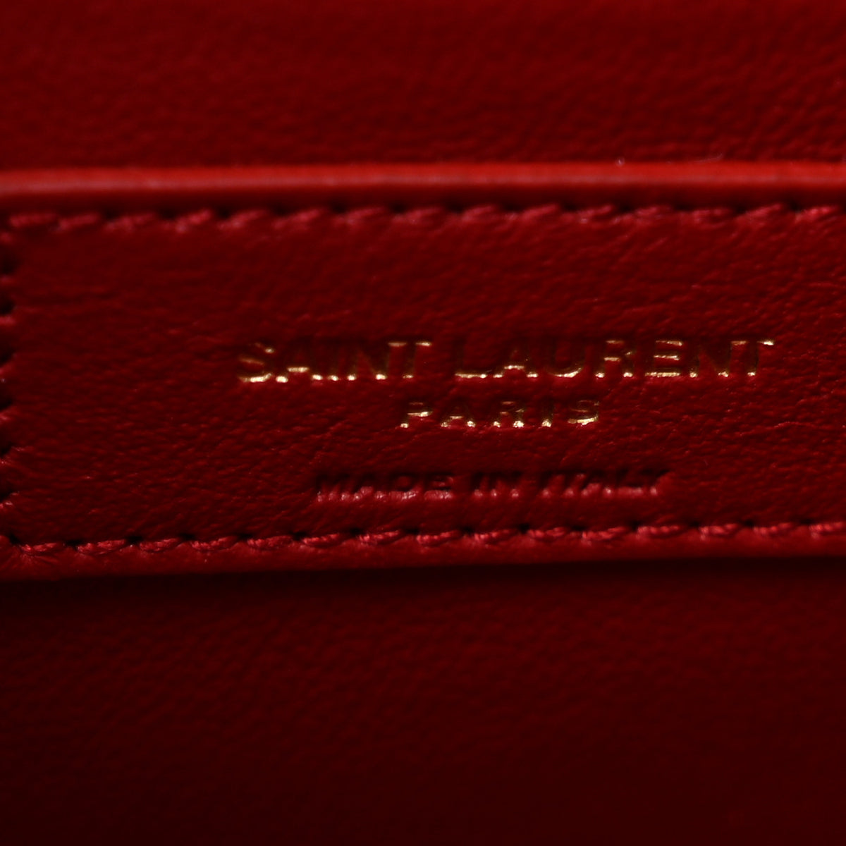 Saint Laurent Smooth Calfskin Manhattan Shoulder Bag Rouge Eros 6 of 14