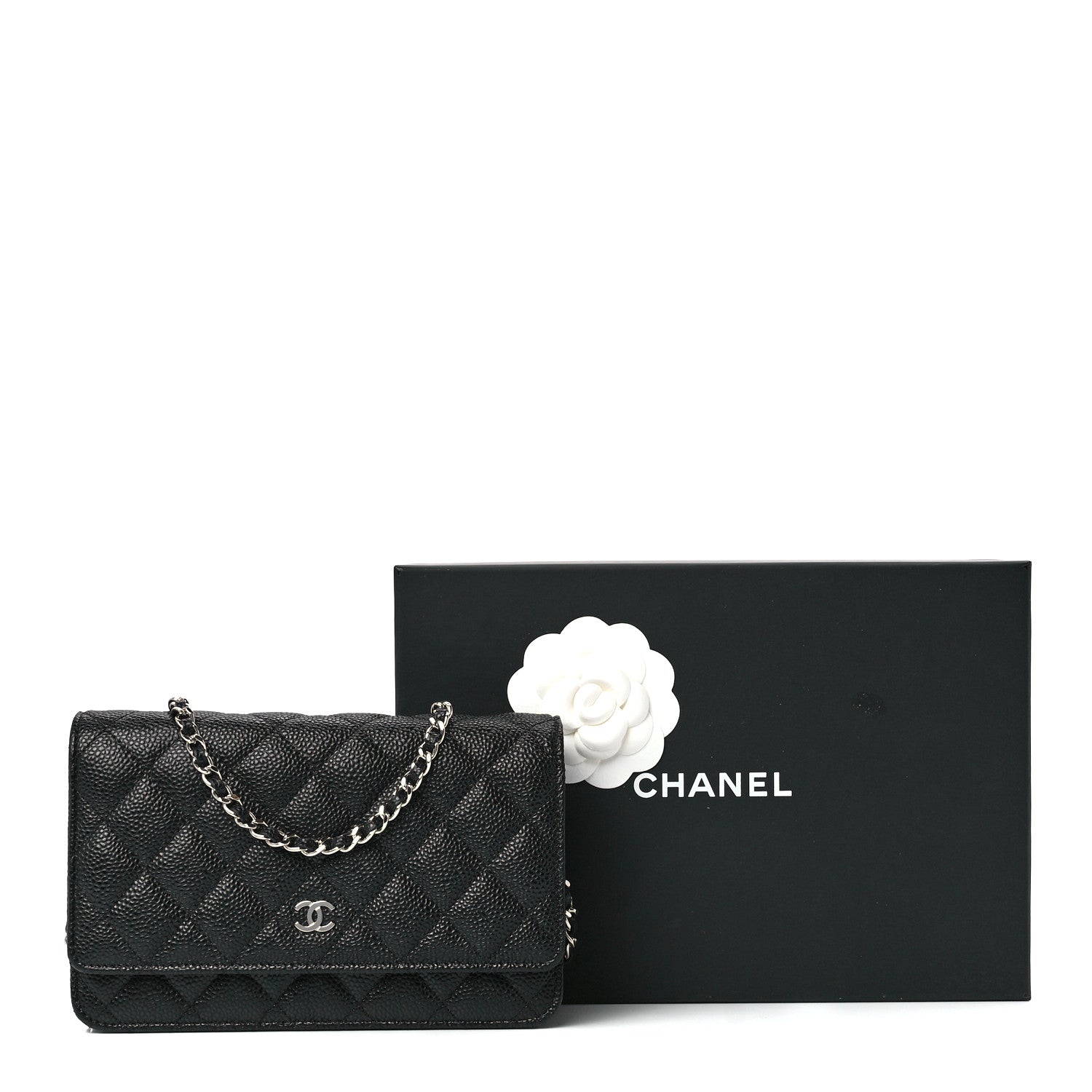 Chanel Caviar Quilted Wallet on Chain WOC Black 13 of 13