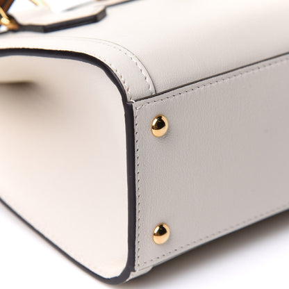 Gucci Wonka Grain Calfskin Mini Diana Tote Bag Mystic White Orange Fluo 12 of 13