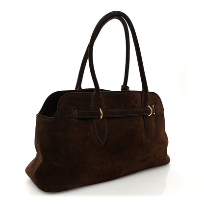 Miu Miu Camoscio Large Aventure Bag Moro 3 of 9