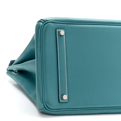Hermes Togo Birkin 35 Blue Jean 9 of 12