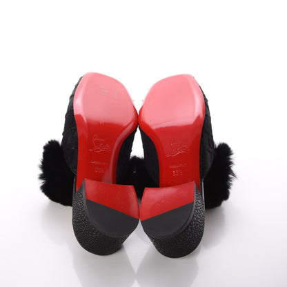 Christian Louboutin Pony Hair Boudiva Mules 36.5 Black 5 of 8