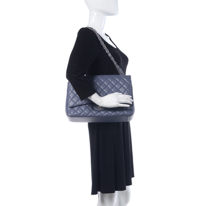 Chanel Lambskin Quilted Maxi Double Flap Purple 2 of 17