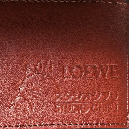 Loewe X SPIRITED AWAY Calfskin Aogaeru Small Vertical Wallet Bouganville 8 of 9