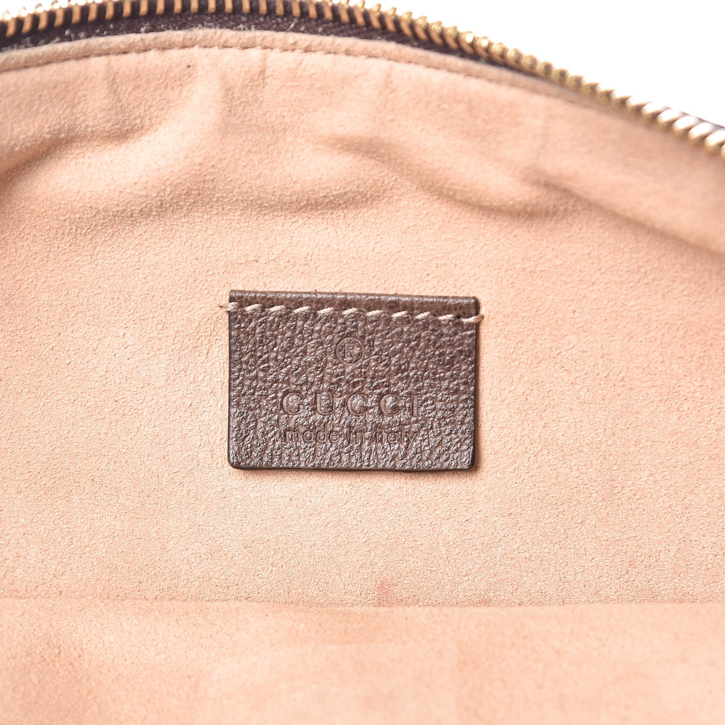 GG Supreme Monogram Large Ophidia Pouch Clutch Brown