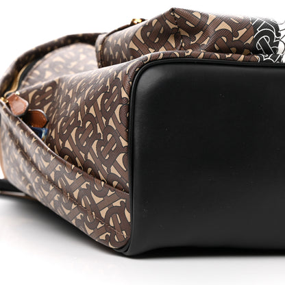 Burberry E-Canvas Monogram Stripe Backpack Bridle Brown 8 of 9